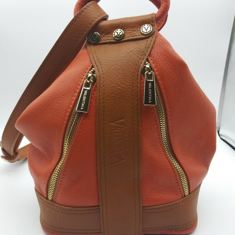 Valentina Two Tone Convertible Back Pack, Sling, Shoulder Bag